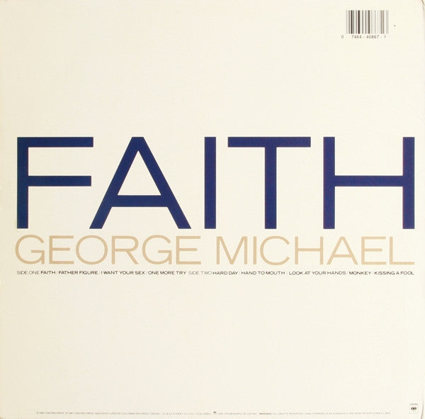 Release: Faith-Vinyl-US-1987-C 40867, OC 40867, 40867-S1, 40867-404532