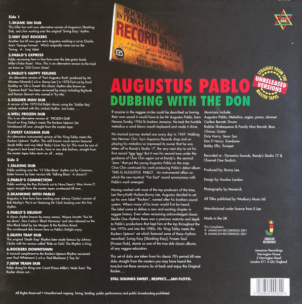 Master Release: Dubbing With The Don by Augustus Pablo