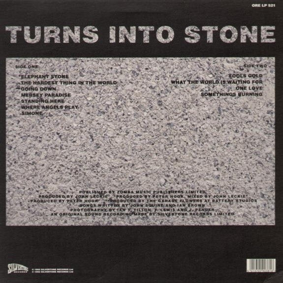 Release: Turns Into Stone-Vinyl-UK & Europe-1992-ORE LP 521-642403