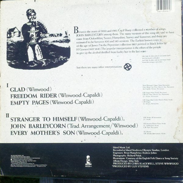 Release: John Barleycorn Must Die-Vinyl-US-1983-90058-1, 7 90058-1-879030