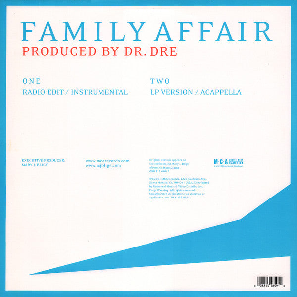 Release: Family Affair-Vinyl-US-2001-088 155 859-1-554928