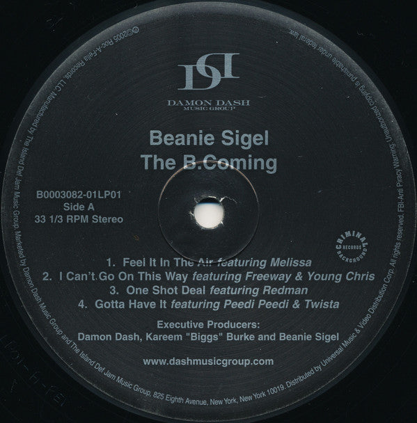 Release: The B.Coming-Vinyl-US-2005-B0003082-01, B0003082-01-480410
