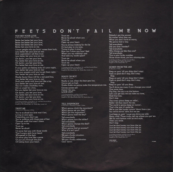 Feets Don't Fail Me Now