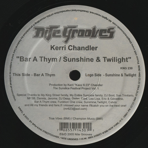 Bar A Thym / Sunshine & Twilight