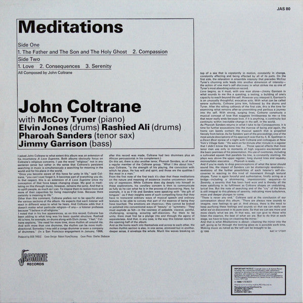 Release: Meditations-Vinyl-UK-None-JAS 80-572165