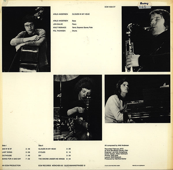 Release: Clouds In My Head-Vinyl-Germany-1975-ECM 1059 ST-786355