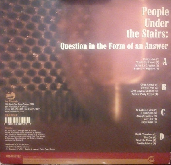 Master Release: Question In The Form Of An Answer by People Under The Stairs