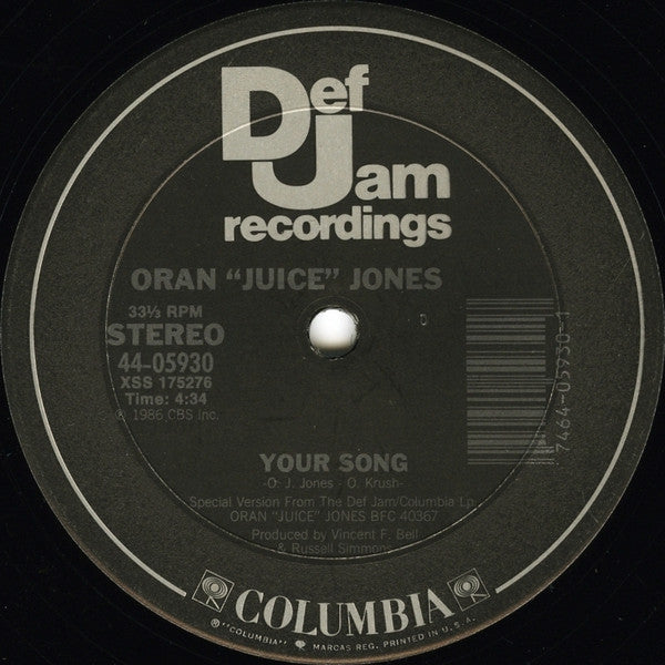 Release: The Rain / Your Song-Vinyl-US-1986-44-05930, 44-05930-198575