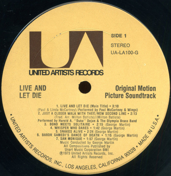 Live And Let Die (Original Motion Picture Soundtrack)