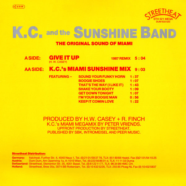Master Release: KC's Miami Sunshine Mix by KC & The Sunshine Band