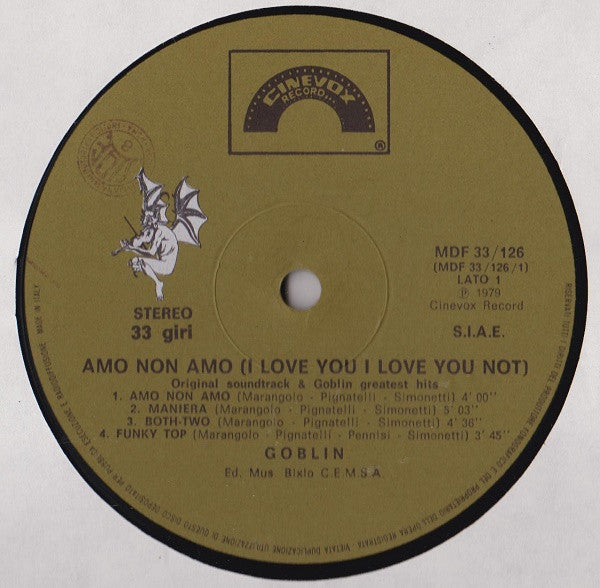 Amo Non Amo (I Love You I Love You Not)
