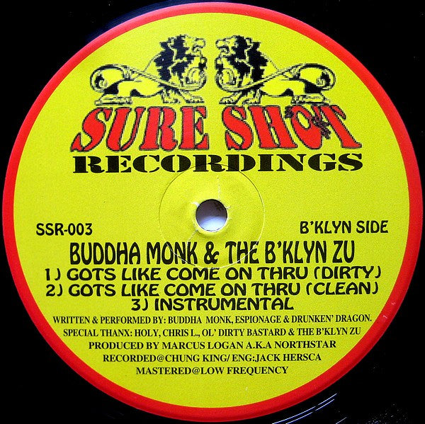 Master Release: Gots Like Come On Thru / Nightmare On Zu Street by Buddha Monk