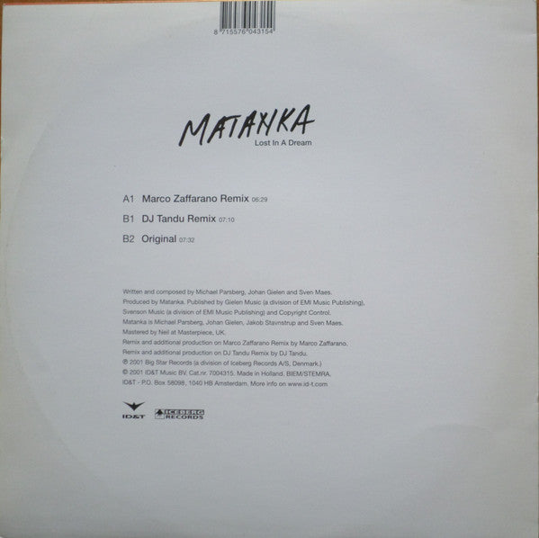 Release: Lost In A Dream (Danish Dance Awards Theme 2002)-Vinyl-Netherlands-2001-7004315-156685