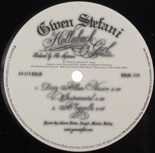 Release: Hollaback Girl-Vinyl-US-2005-B0004435-11-517959