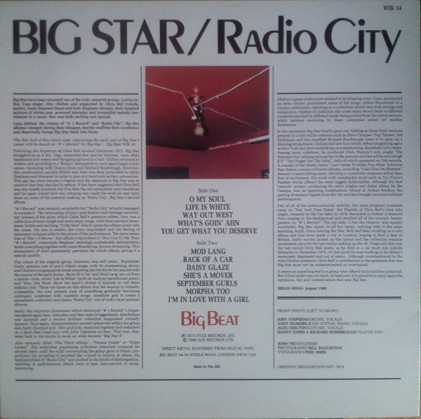 Master Release: Radio City by Big Star
