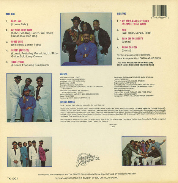 Release: Turn Off The Lights In The Fast Lane-Vinyl-US-1988-TK-1001, TK 1001-318121