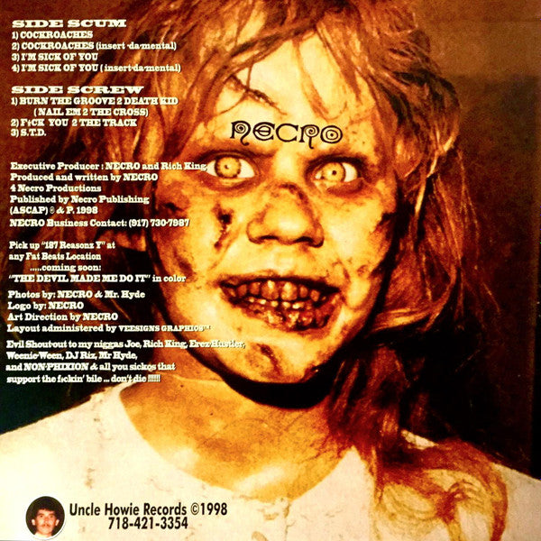 Release: Cockroaches EP-Vinyl-US-1998-SICK1-253935