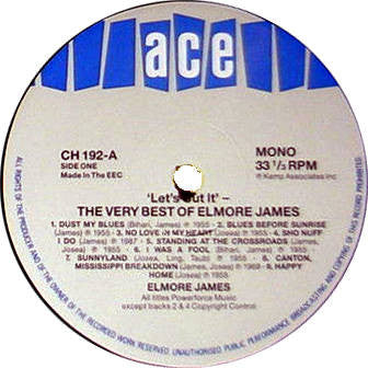 Release: Let's Cut It (The Very Best Of Elmore James)-Vinyl-UK-1987-CH 192-680414