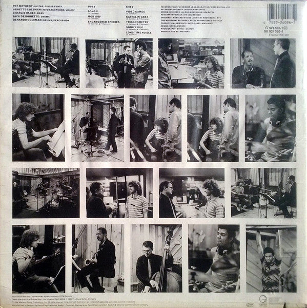 Release: Song X-Vinyl-Europe-1986-924 096-1-524985