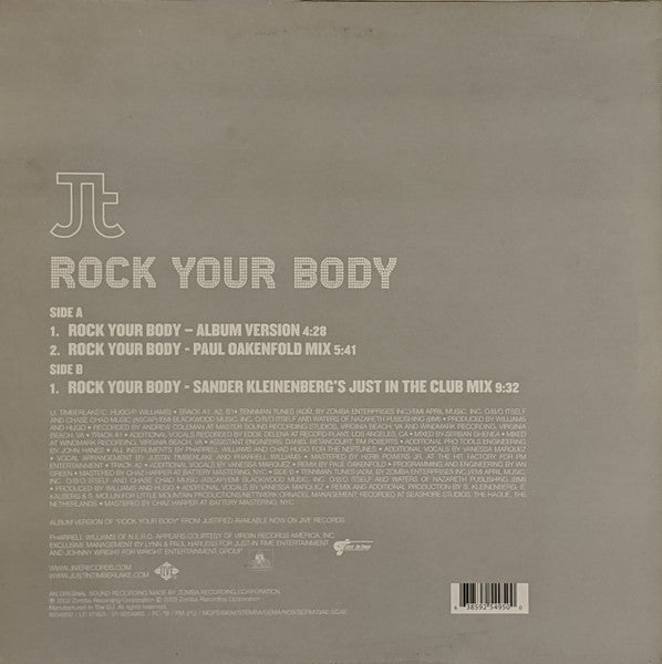 Release: Rock Your Body-Vinyl-Europe-2003-9254950-150933