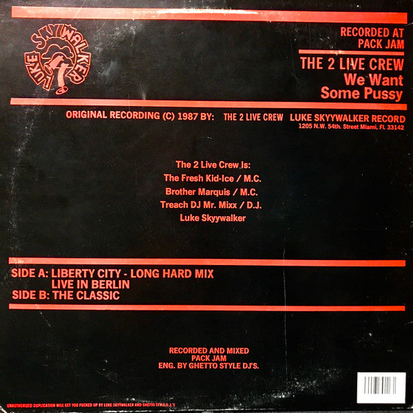 Master Release: We Want Some Pussy! by The 2 Live Crew