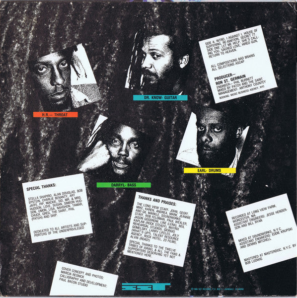 Master Release: I Against I by Bad Brains