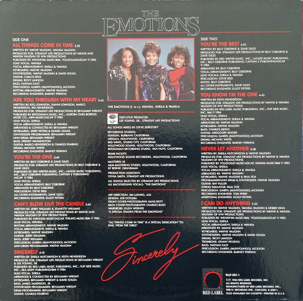 Master Release: Sincerely by The Emotions