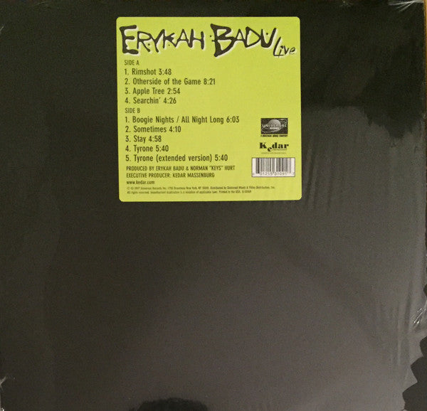 Master Release: Live by Erykah Badu