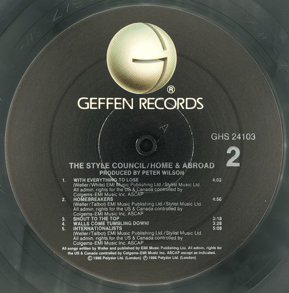 Home And Abroad - The Style Council, Live!