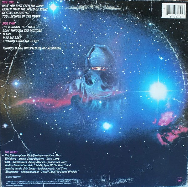 Release: Faster Than The Speed Of Night-Vinyl-US-1983-BFC 38710, FC 38710-573630