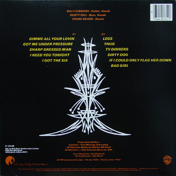 Release: Eliminator-Vinyl-US-1983-9 23774-1, 1-23774-302527