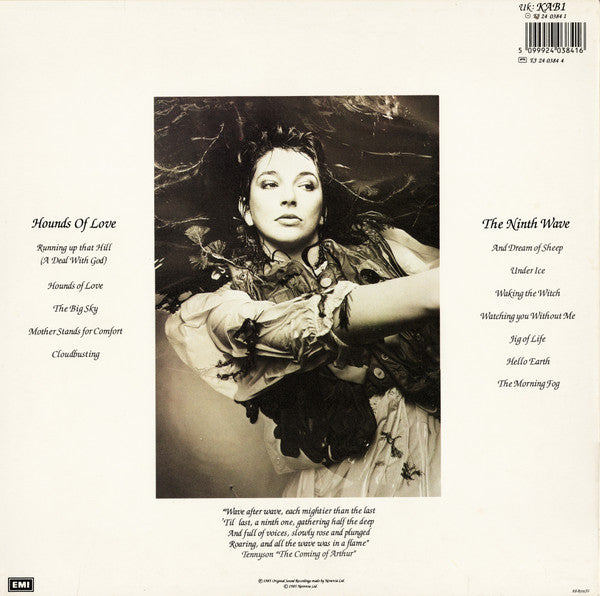 Release: Hounds Of Love-Vinyl-UK-1985-KAB1, EJ 24 0384 1, EJ2403841-197163