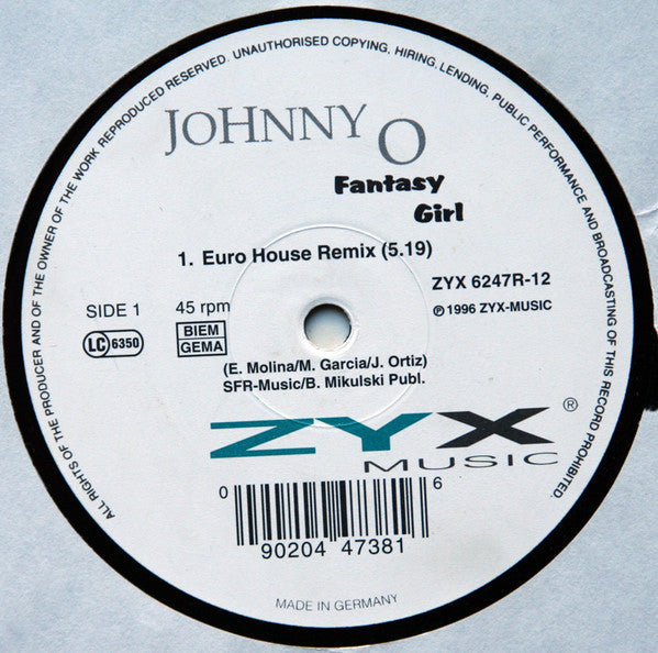 Master Release: Fantasy Girl by Johnny O