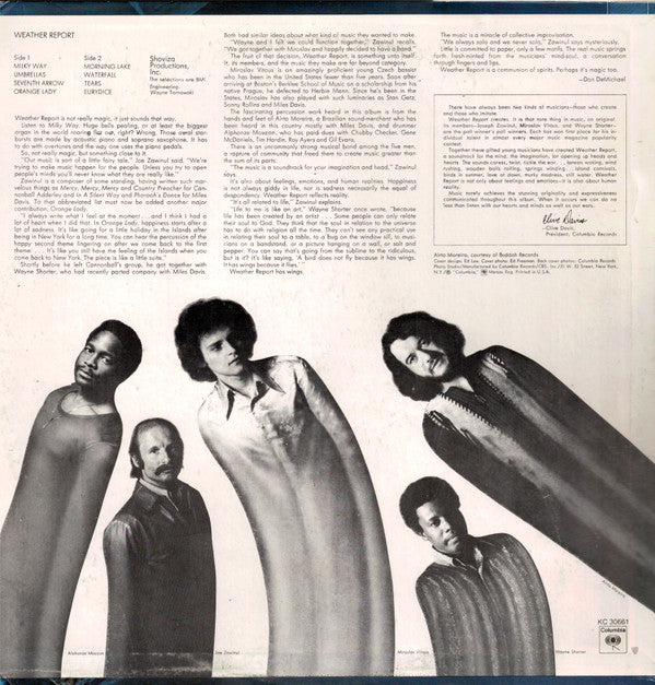 Release: Weather Report-Vinyl-US-1971-KC 30661-982738
