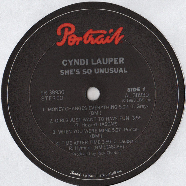 Release: She's So Unusual-Vinyl-US-1984-FR 38930-508415