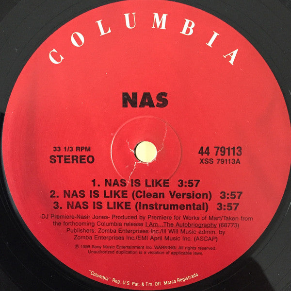 Release: Nas Is Like / Dr. Knockboots-Vinyl-US-1999-44 79113-213135