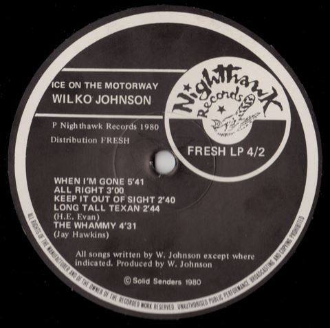 Release: Ice On The Motorway-Vinyl, Vinyl-UK-1980-FRESH LP 4-793504
