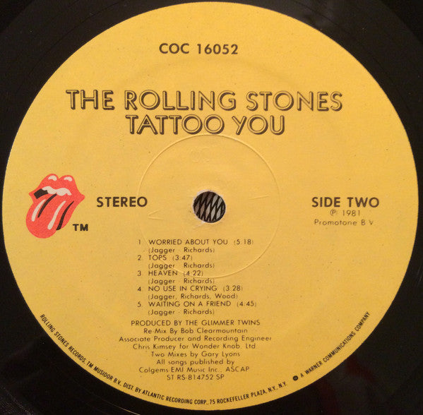 Release: Tattoo You-Vinyl-US-1981-COC 16052-468054