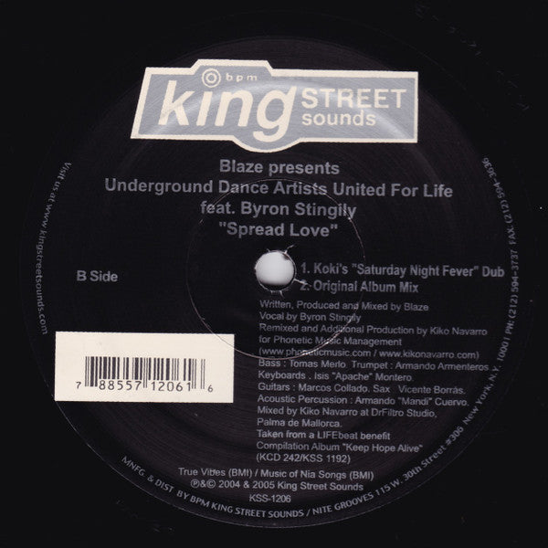 Release: Spread Love-Vinyl-US-2005-KSS 1206-516544