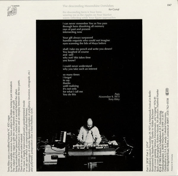 Master Release: Descending Moonshine Dervishes by Terry Riley