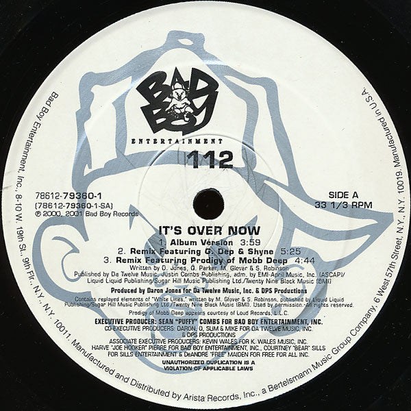 Master Release: It's Over Now by 112