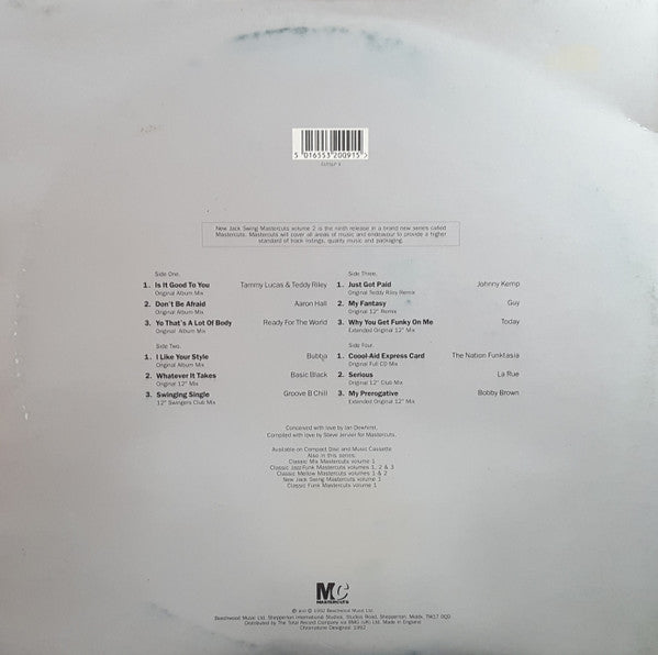 New Jack Swing Mastercuts Volume 2