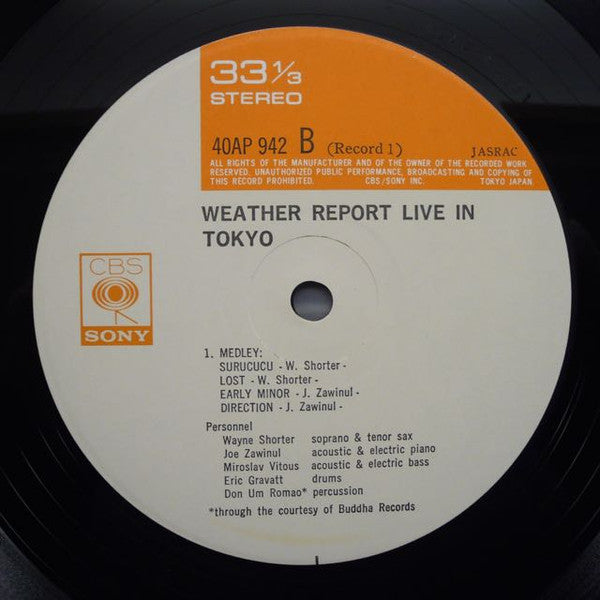 Weather Report Live In Tokyo