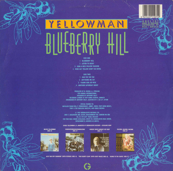 Release: Blueberry Hill-Vinyl-UK-1987-GREL 107-757194