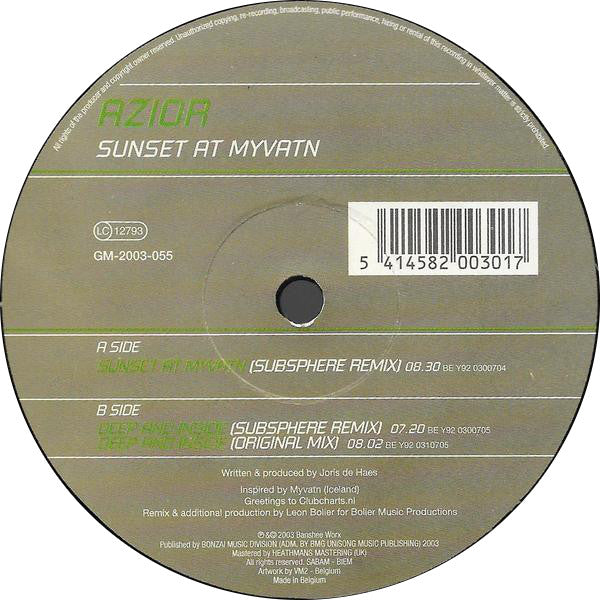 Release: Sunset At Myvatn-Vinyl-Belgium-2004-GM-2003-055-227778