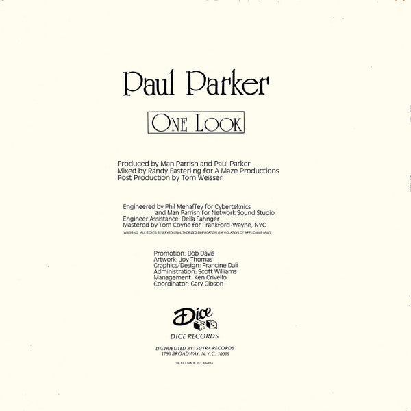 Master Release: One Look (One Look Was Enough) by Paul Parker