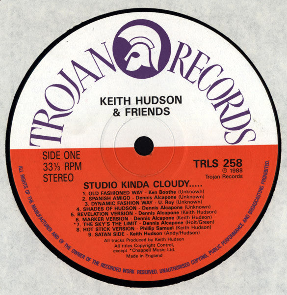 Studio Kinda Cloudy - Keith Hudson And Friends