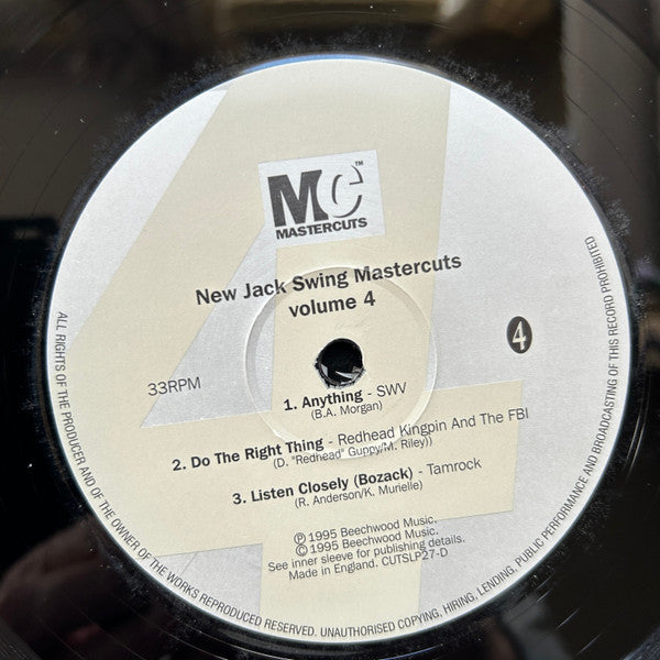 New Jack Swing Mastercuts Volume 4