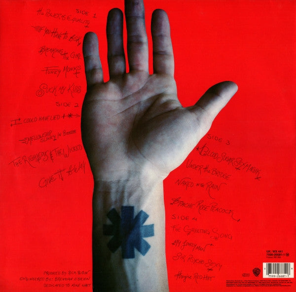 Release: Blood Sugar Sex Magik-Vinyl-Europe-1991-7599-26681-1, WX 441, WX441-375491