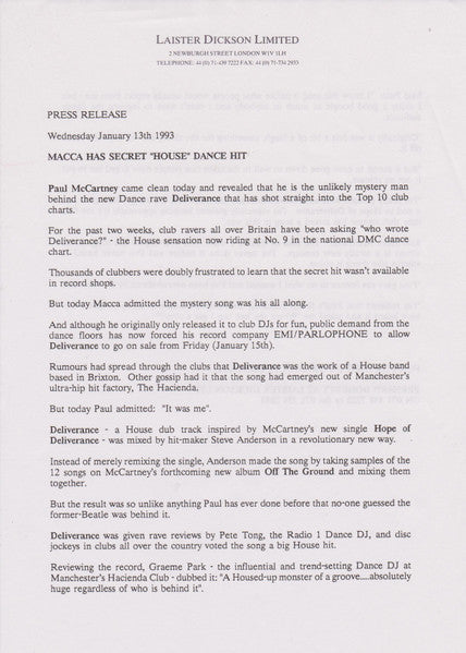 Deliverance (The Steve Anderson Remixes)